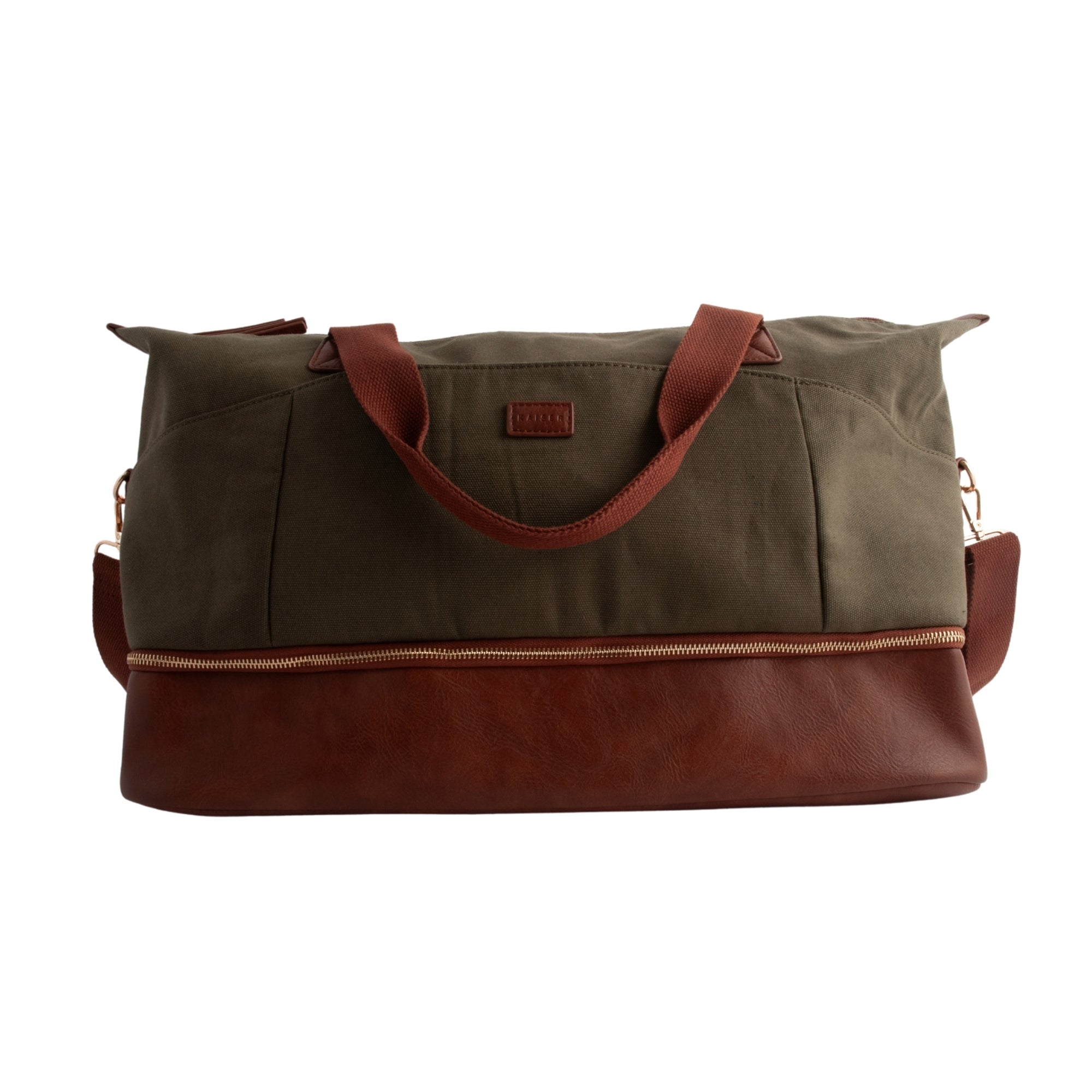 Kaiser Canvas Overnight Travel Bag - KHAKI
